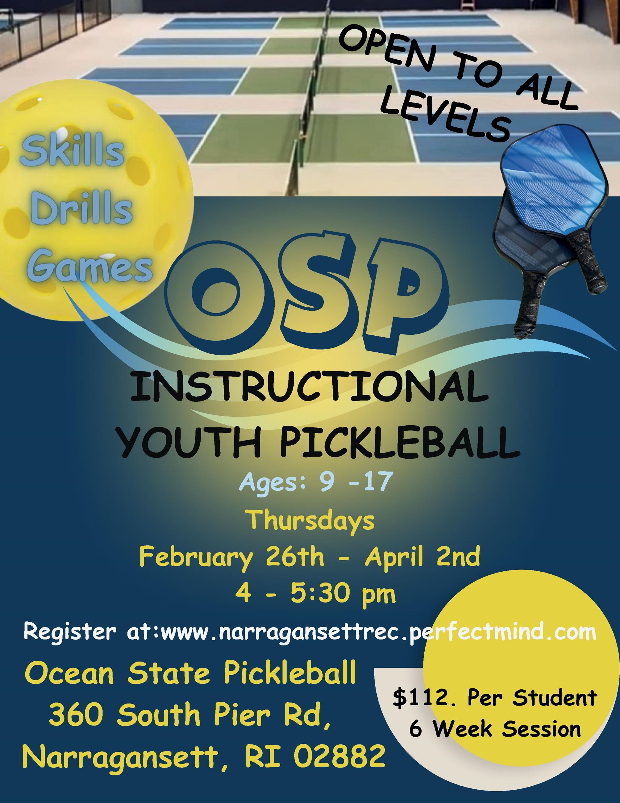Pickleball Youth Program 226 - 42 Session