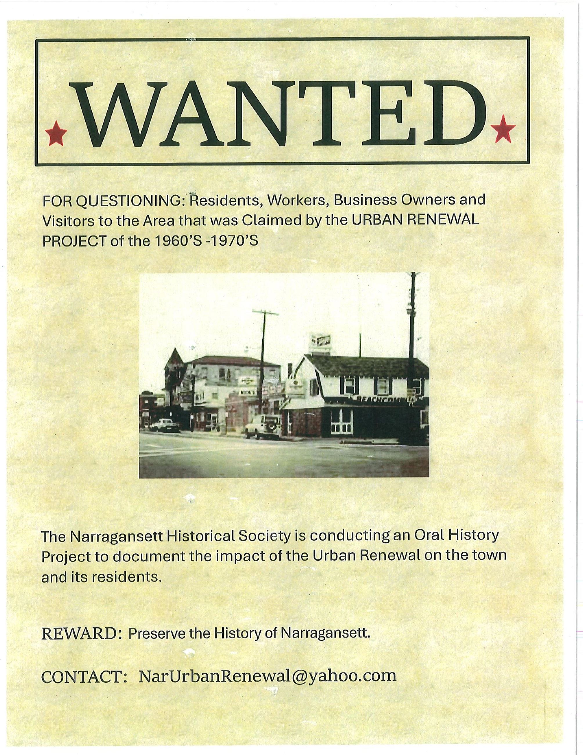 Historical Society Flyer